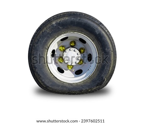 Similar – Image, Stock Photo Old broken car tires, piled up in a cornfield to form a mountain