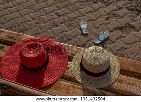 Similar – Image, Stock Photo flip-flop crosswalk