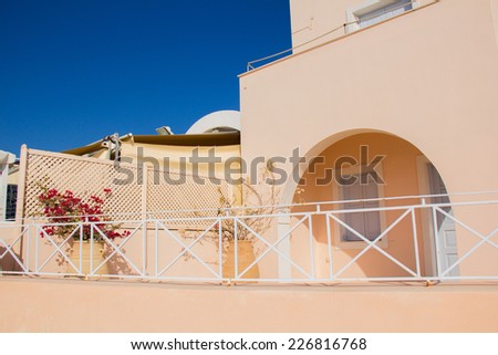 beautiful house View of Oia the most beautiful village of Santorini island in Greece
