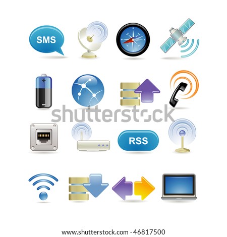 Wireless icon set