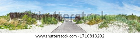Similar – Image, Stock Photo Dunes with sea view Ocean