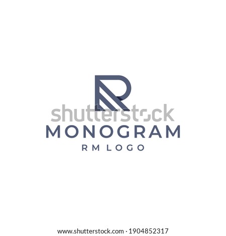 RM logo vector modern simple monogram design Stock fotó © 