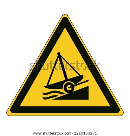 Safety Sign Warning Danger Slipway