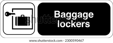 International Standard Public information signs Baggage lockers or coin lockers