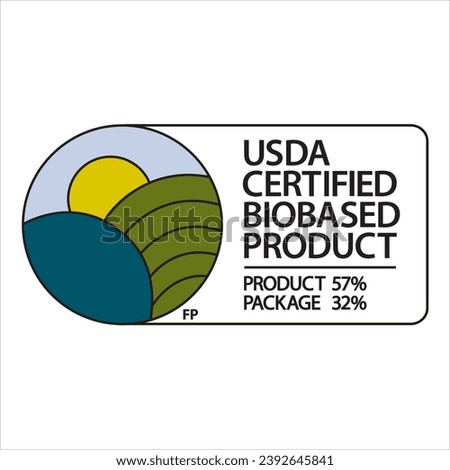 Food Certified Standard Label USDA Certified Biobased Product