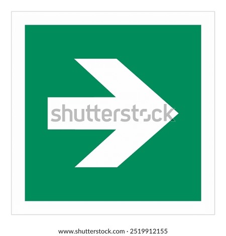 ES0006 IMO Sign Marking Res A760 18 as amended ISO 17631 2002 Arrow 90°