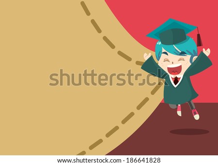 Graduation Card - Akito Happy Jump
