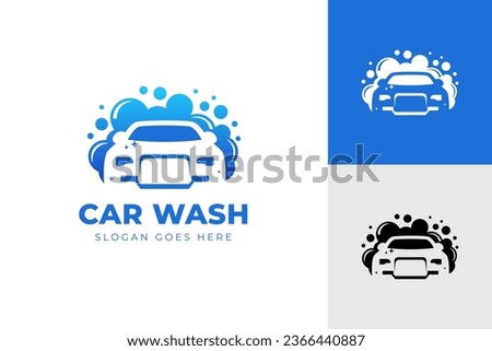 Car wash logo icon design. car cleaning logo illustration design element