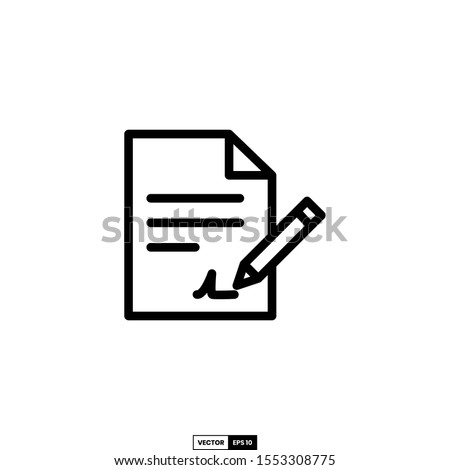 Contract icon, design inspiration vector template for interface and any purpose