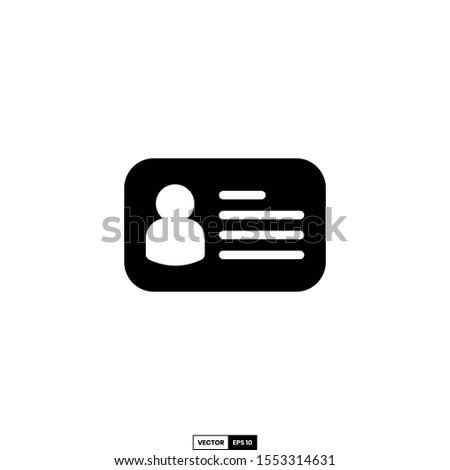 id card icon, design inspiration vector template for interface and any purpose