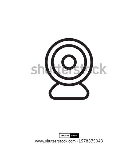 Webcam icon, design inspiration vector template for interface and any purpose