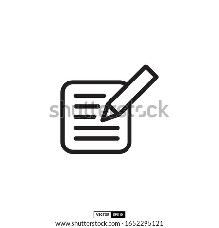 notepad icon, design inspiration vector template for interface and any purpose