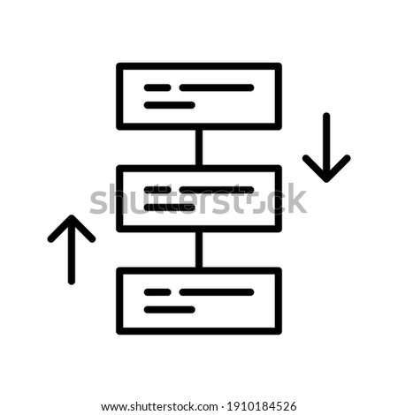 Move, priority, rearrange, task icon vector image. Can also be used for project management. Suitable for use on web apps, mobile apps and print media.