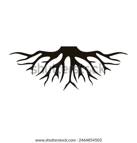 abstract life root vector logo design template