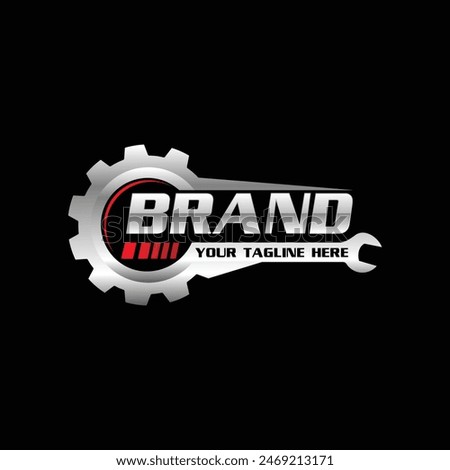 auto service logo design vector template