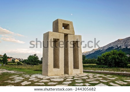 Similar – Image, Stock Photo Baska, Krk, Croatia, Europe.