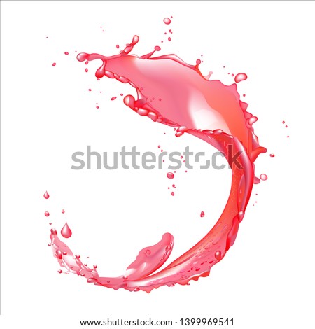 red water splash fruit juice blob dribble lucid 