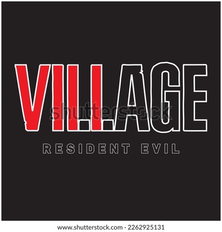 resident evil village logo vector