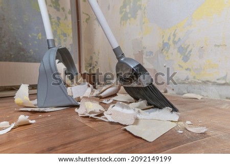 Similar – Image, Stock Photo debris at home construction site. Home renovation