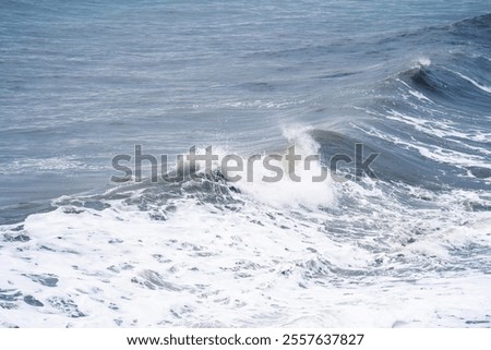 Similar – Image, Stock Photo raging sea with foam formation in the Atlantic Ocean