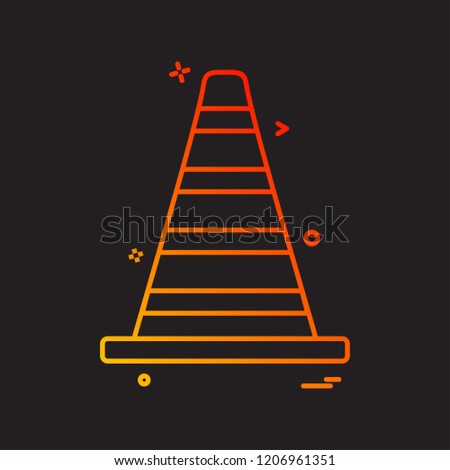 vlc road blocker vector 