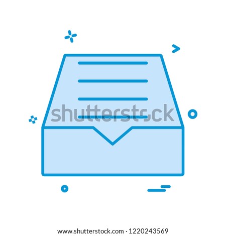 mail box icon design vector