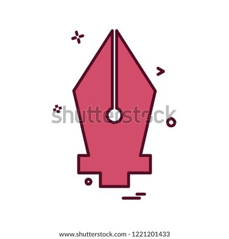 Nib icon design vector