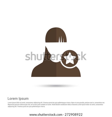 Add user icon, pictogram icon on gray background. Simple flat metro design style. half shade cut icon. Flat design style. Vector illustration