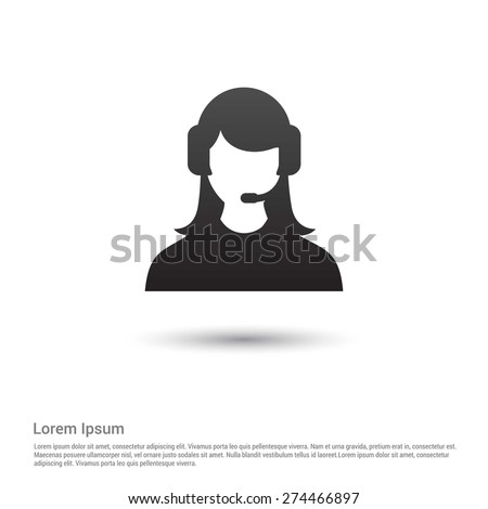 call center operator icon