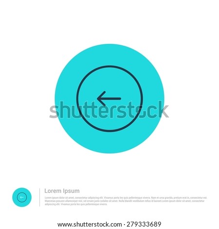  icon thin line for web and mobile, modern minimalistic flat design. Vector outline icon and offset colour on light white background. vector illustration