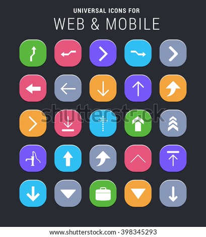 25 universal icons for website and app