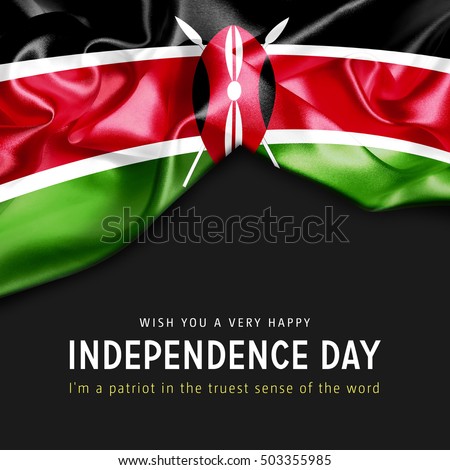 With you a Very Happy Kenya Independence Day. I'm a Patriot in the truest sense of the word Photo stock © 