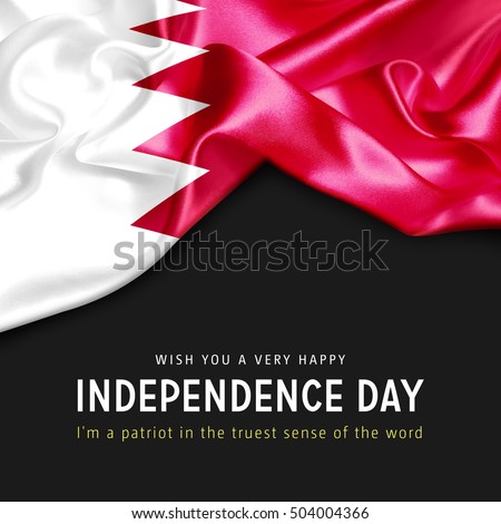 With you a Very Happy Bahrain Independence Day. I'm a Patriot in the truest sense of the word Photo stock © 