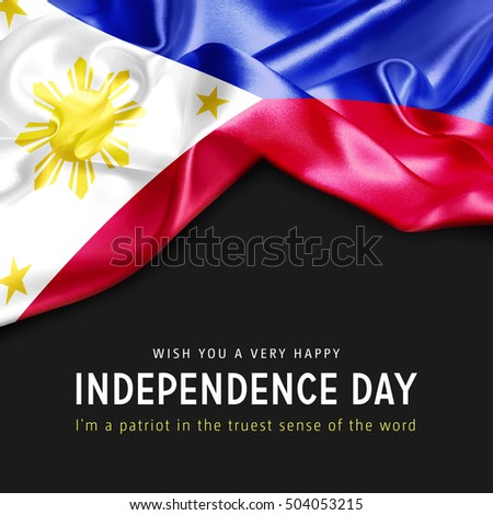 Wish you a Very Happy Philippines Independence Day. I'm a Patriot in the truest sense of the word Photo stock © 
