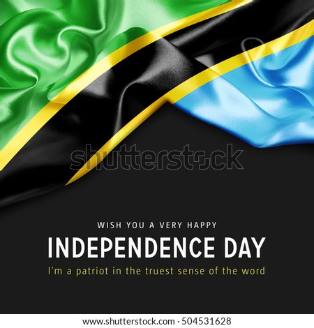 Wish you a Very Happy Tanzania Independence Day. I'm a Patriot in the truest sense of the word Photo stock © 
