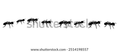 Similar – Image, Stock Photo Anthill Column of ants