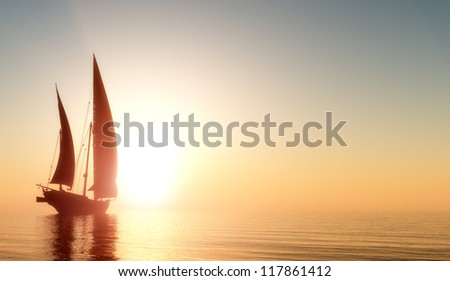 Similar – Image, Stock Photo Sailboats in the sunset at the marina in Dragor/ Denmark