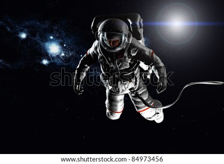 The Astronaut In Outer Space Stock Photo 84973456 : Shutterstock