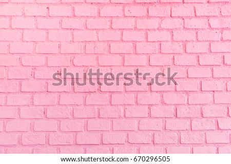 Similar – Foto Bild Rosa Ziegelwand mit braunem Sitz.