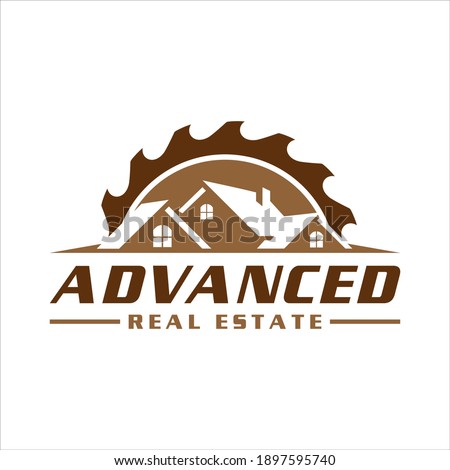 retro vintage, carpenter roofing real estate logo. design template, vector illustration.