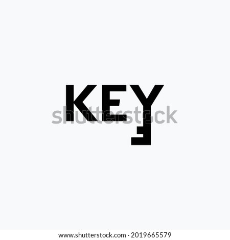 logo icon abstract key writing with the letter Y in the shape of a key Zdjęcia stock © 