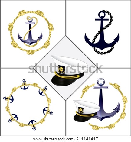 The set of marine emblems