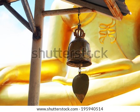 an image of small bell in the Buddhist temple