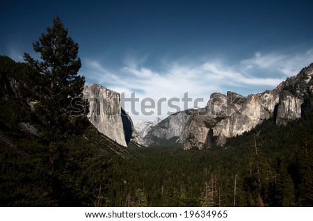 Tunnel View landscape, Yosemite National Park, California, USA