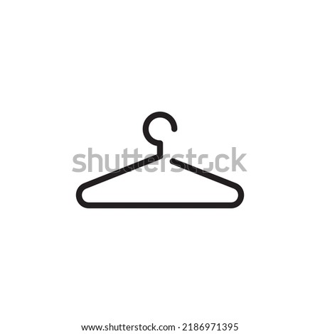 hanger icon, coat hanger, for dressing room