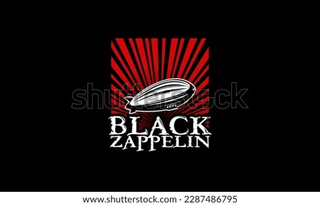 zeppelin logo, airship logo, dirigible logo