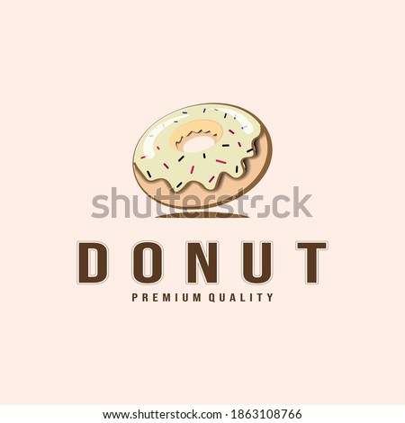 Donut Logo Vector Template Illustration Design, Doughnut Logo Design