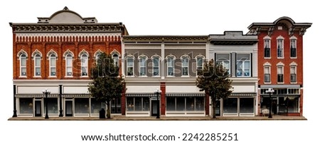 Similar – Image, Stock Photo red facade old building house in evening light