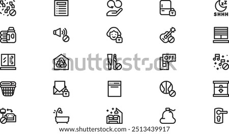 House rules icons High-Quality Vector Icons Collection with Editable Stroke. Ideal for Professional and Creative Projects.