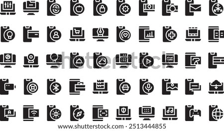 Devices applications icons High-Quality Vector Icons Collection with Editable Stroke. Ideal for Professional and Creative Projects.